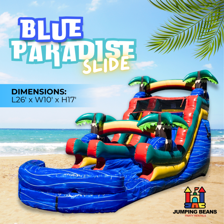 blue paradise waterslide